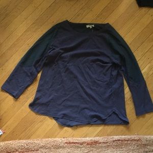 madewell shoulder detail long sleeve